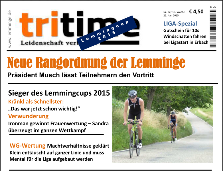 TriTime 2015 Lemmingcup - Vorschau