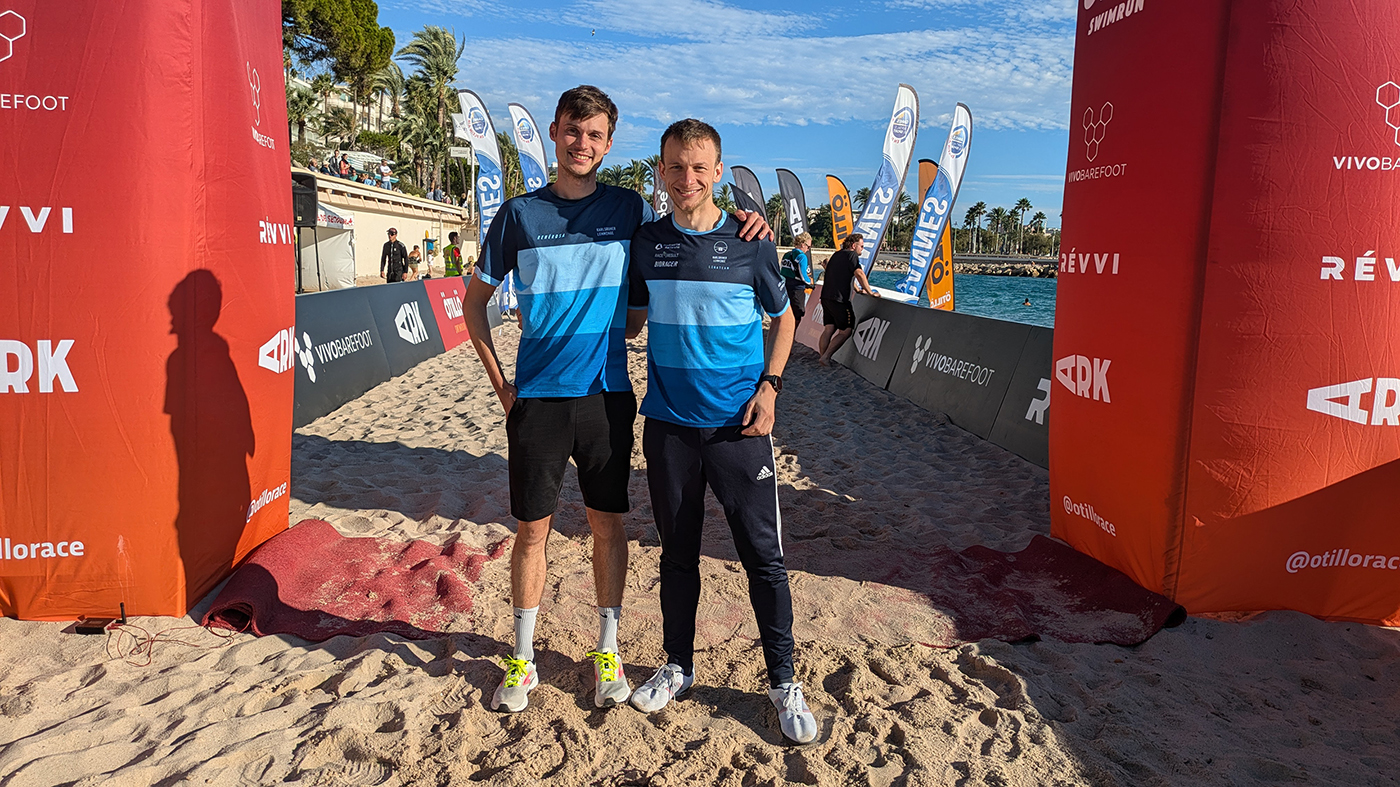 Matthias Fischer und Leon von Zepelin bei den Ötillö World Series in Cannes